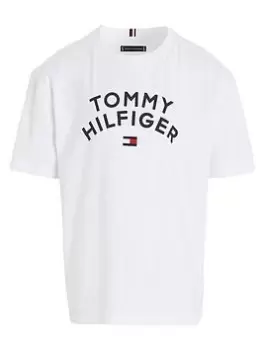 Tommy Hilfiger Boys Flag T-Shirt - White, Size 8 Years