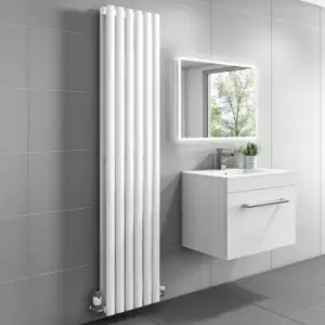 White Vertical Double Panel Radiator 1600 x 360mm - Margo