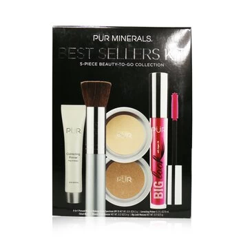 PUR (PurMinerals)Best Sellers Kit (5 Piece Beauty To Go Collection) (1x Primer, 1x Powder, 1x Bronzer, 1x Mascara, 1x Brush) - # Tan 5pcs