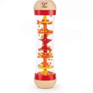 Hape Beaded Raindrops Musical Instrument Rattle (Red)