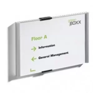 Durable INFO SIGN Door Plate 210x148.5mm A5 Silver