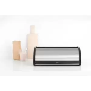 Brabantia Roll Top Bread Bin - Matte Steel