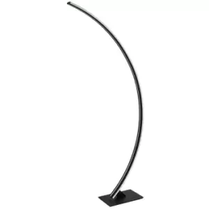 Merano - Fresno Arc Floor Lamp Sandy Black Aluminium LED 40W 2120Lm 3000K