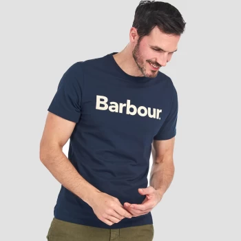 Barbour Mens Logo T-Shirt - New Navy - M