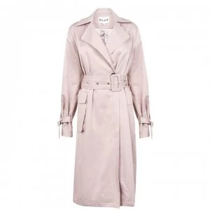 NA-KD Oversized Trench Coat - Beige 0005