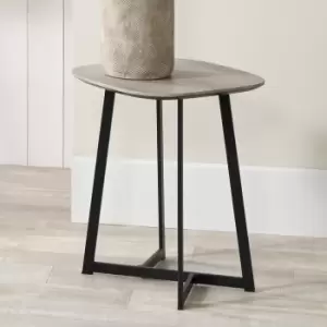 Pacific Ukiah Side Table, Wood Effect Grey/Black