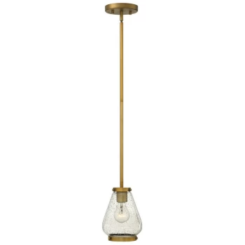 Elstead - Hinkley Finley Mini Dome Pendant Light 1x E27 Brushed Bronze