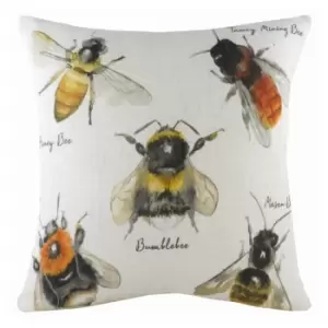 Species Bee Cushion Multicolour, Multicolour / 43 x 43cm / Polyester Filled