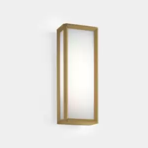 Skat Outdoor LED Box Wall Lantern Gold, White IP65 21.8W 2700K