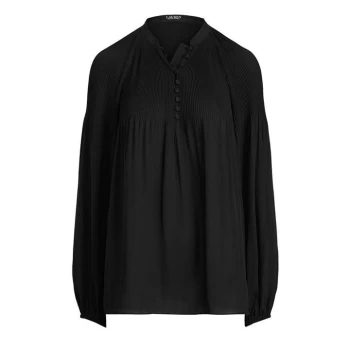 Lauren by Ralph Lauren Versilla Long Sleeve Blouse - Polo Black