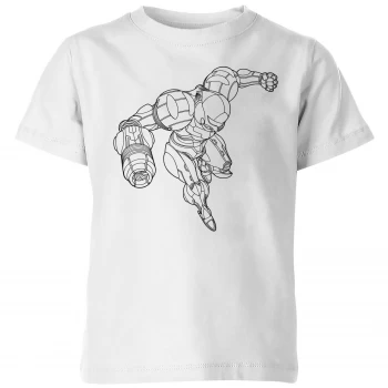 Nintendo Super Metroid Samus Kid's T-Shirt - White - 5-6 Years