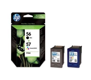 HP 56 Black and 57 Tri Colour Ink Cartridge