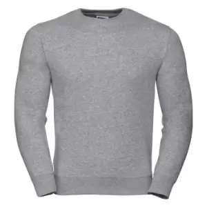 Russell Mens Authentic Sweatshirt (Slimmer Cut) (4XL) (Light Oxford)