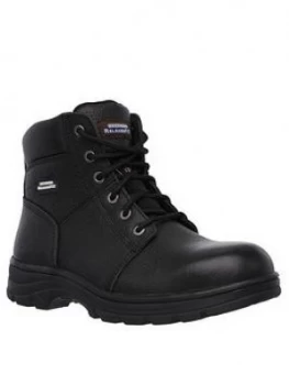 Skechers Work Relaxed Fit Workshire Lace Up Boot - Black, Size 7, Men