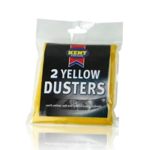 Kent Car Care 2 Yellow Dusters (Pack Of 6)