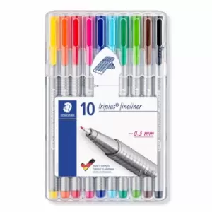 Staedtler Triplus Fineliner Pen - Pack of 10