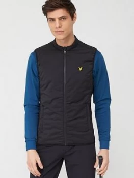 Lyle & Scott Golf Gilet - True Black, True Black, Size L, Men