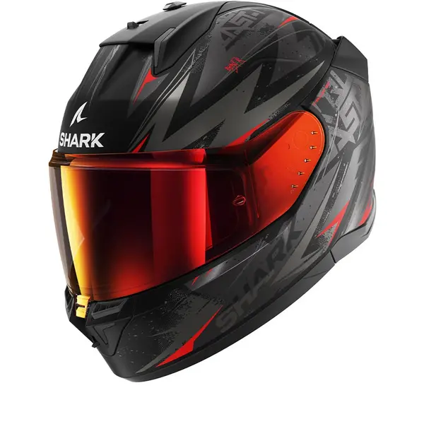 Shark D-SKWAL 3 Blast-R Mat Black Anthracite Red KAR Full Face Helmet L