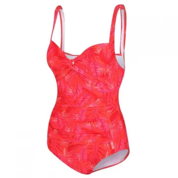 Regatta Sakari Swimming Costume - Red Sky Trop