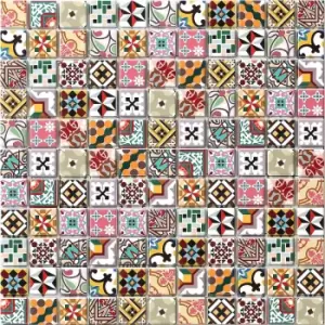 House of Mosaics Geo Kinship Self Adhesive Mosaic Tile