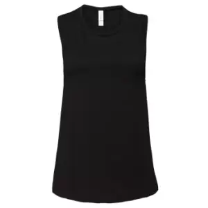 Bella + Canvas Womens/Ladies Muscle Jersey Tank Top (XL) (Black)