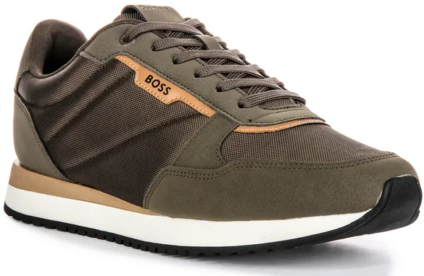 Boss BOSS Kai Runner Trainer Dark Green Male 11 LP67602