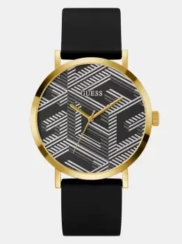 Guess Analogue Watch With G Cube Print