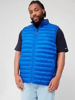 Tommy Hilfiger Big & Tall Packable Gilet - Blue Size 4XL, Men