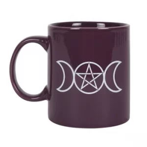 Purple Triple Moon Ceramic Mug