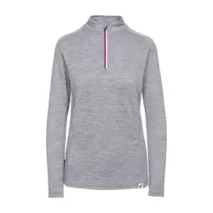 Trespass Womens/Ladies Freya Long-Sleeved Sports Top (S) (Grey Marl)