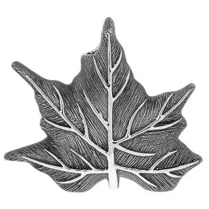 Maple Leaf Vase Gunmetal Small