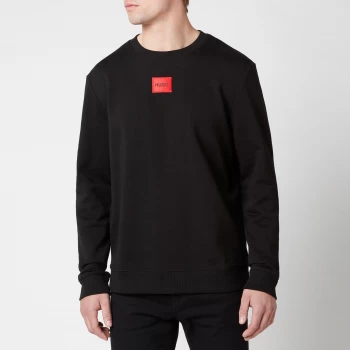 Hugo Boss Duragol Red Patch Logo Sweatshirt Black Size S Men