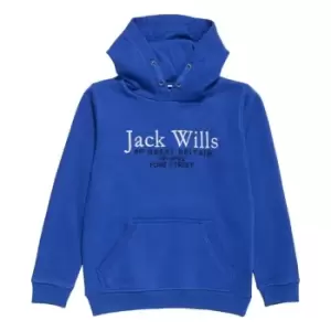 Jack Wills Kids Script Hooded Hoodie - Blue