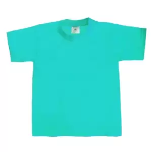 B&C Kids/Childrens Exact 190 Short Sleeved T-Shirt (7-8) (Swimming Pool)