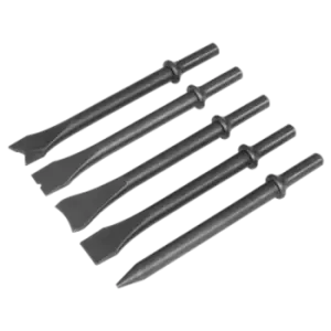 Sealey Air Hammer Chisel Set 5pc 170mm .401" Shank