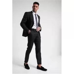 I Saw It First Black Mens Tailored Slim Suit Trousers - Black