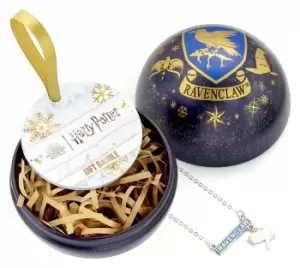 Harry Potter Bauble with House Ravenclaw Bar Necklace