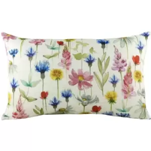 Evans Lichfield Sophia Wild Flowers Cushion Cover (43cm x 43cm) (Multicoloured)