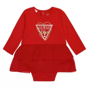 Guess Guess Logo Dress Bb24 - Red