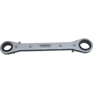 Imperial Double End Ring Ratchet Spanner, Chrome Vanadium Steel, Reversible, 3/4IN. X 7/8IN.