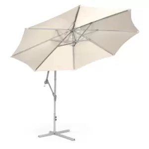 Suntime 3m Hanging Crank Parasol - Cream