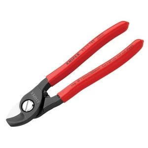 Knipex Cable Shears with Return Spring PVC Grip 160mm (6.1/4in)