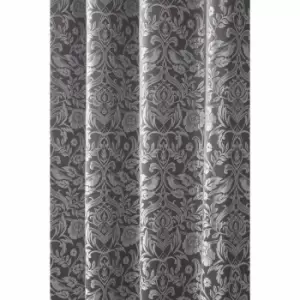 Emma Barclay Eden Eyelet Curtain 46 X 54 Silver (pair)