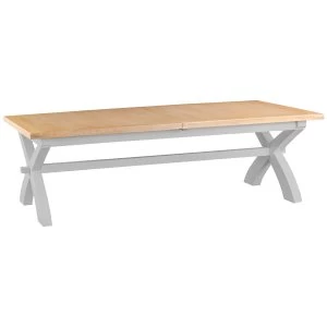 Madera 2.5m Cross Extending Table - Grey