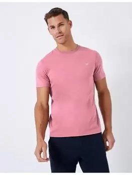 Crew Clothing Crew Clothing Crew Classic T-Shirt, Pink, Size 2XL, Men