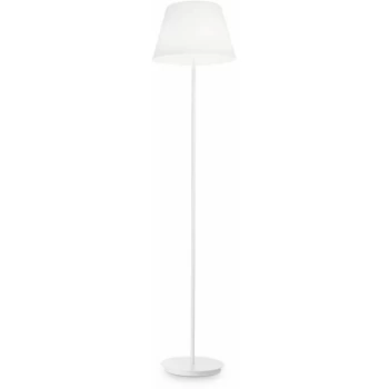 Ideal Lux Cylinder - 2 Light Floor Lamp White, E27