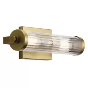 Kichler Azores Bathroom Wall Lamp Natural Brass, IP44