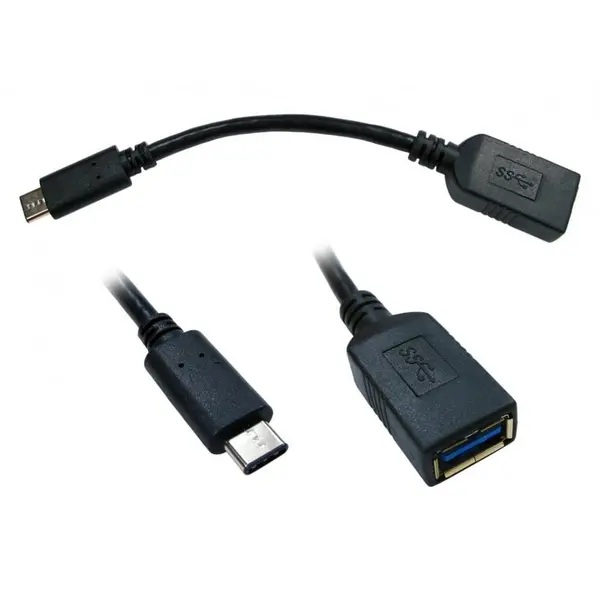 Cables Direct 50cm USB 3.0 Type-C Male to Type-A Female Adaptor