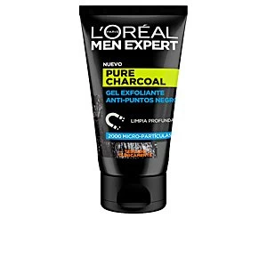 MEN EXPERT pure charcoal gel exfoliante p.negros 100ml