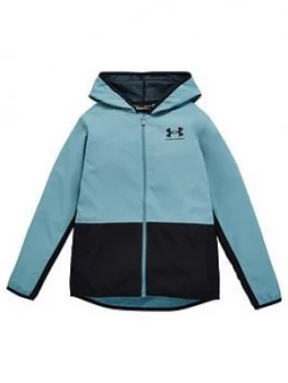 Urban Armor Gear Boys Woven Track Jacket - Blue/Black, Size XS, 5-6 Years